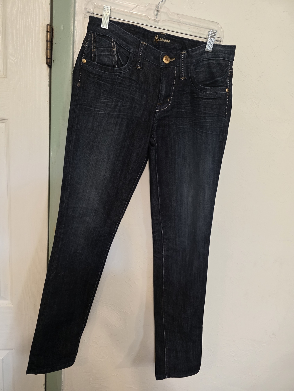 Marciano Women’s Dark Wash Slim Jeans - Blue
